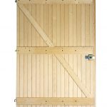 Porte de garage 2 vantaux barres et écharpes larges