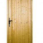 Porte de service à cadre rapporté